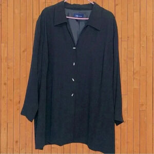 Vintage PS Career  Navy Blue Lightweight Blazer w Unique Buttons Size 28